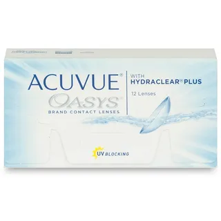 Johnson & Johnson Acuvue Oasys (12er Packung) 2-Wochen-Linsen (-2.5 dpt & BC 8.8) mit UV-Schutz
