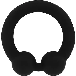 The Bullring – Schwarzer Cockring aus Silikon für eine noch härtere Erektion Größe 45 mm