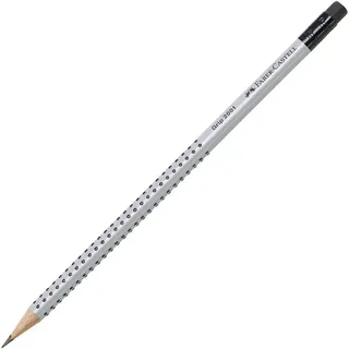 Faber-Castell Bleistift Grip 2001 12 St. Grau/ Silber