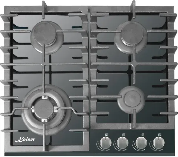Kaiser KCG 6383 Turbo Luxus Gaskochfeld 60cm 4 Brenner inkl. WOK-Brenner 3,8 Kw WOK