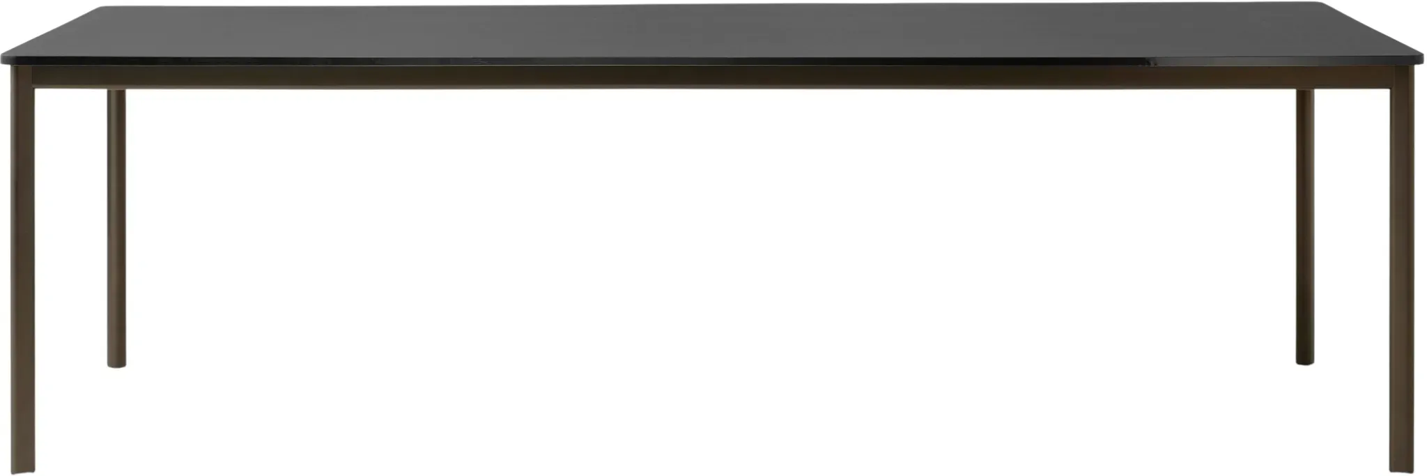 &Tradition Drip HW60 Esstisch, 250 x 100 cm, bronzed / fenix nano laminat schwarz