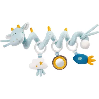 Fehn Activity Spirale Drache - Kinderwagen Spielzeug zum Fühlen und Greifen - Babyspielzeug für Bett, Laufstall, Babyschale & Autositz - Motorikspielzeug für Babys und Kleinkinder ab 0+ Monaten