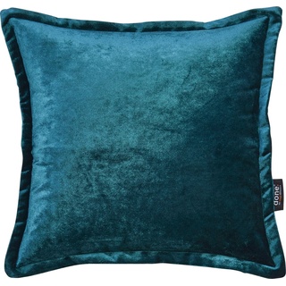 done.® Cushion Glam Samt 45x45cm Petrol