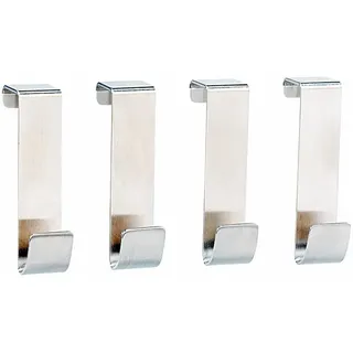 Infactory Türhaken Edelstahl 4er-Set Weiß