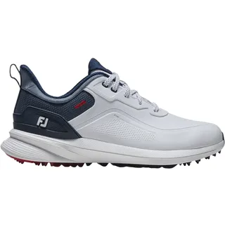 FootJoy Golfschuhe Herren Pro, Spikeless, weiss/blau/rot