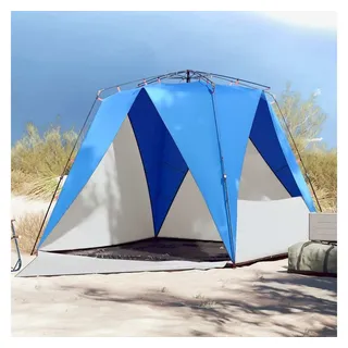 vidaXL Strandzelt 4 Personen Azurblau Quick Release Wasserdicht