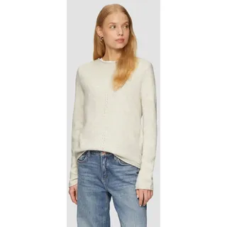 QS Strickpullover mit Ajour-Detail beige L