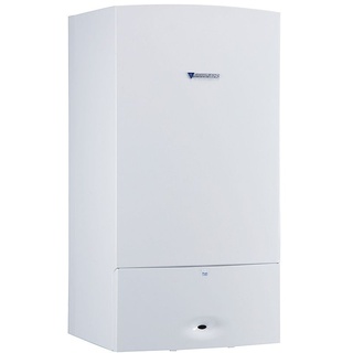 Bosch BOSCH/Junkers Gas-Heizwertkombitherme CerastarComfort ZWR 18-7 KE 23 Erdgas E/H, mit CR 120, & Außenfühler TA, mit Anschlussplatte Unterputz, ohne Abgassystem