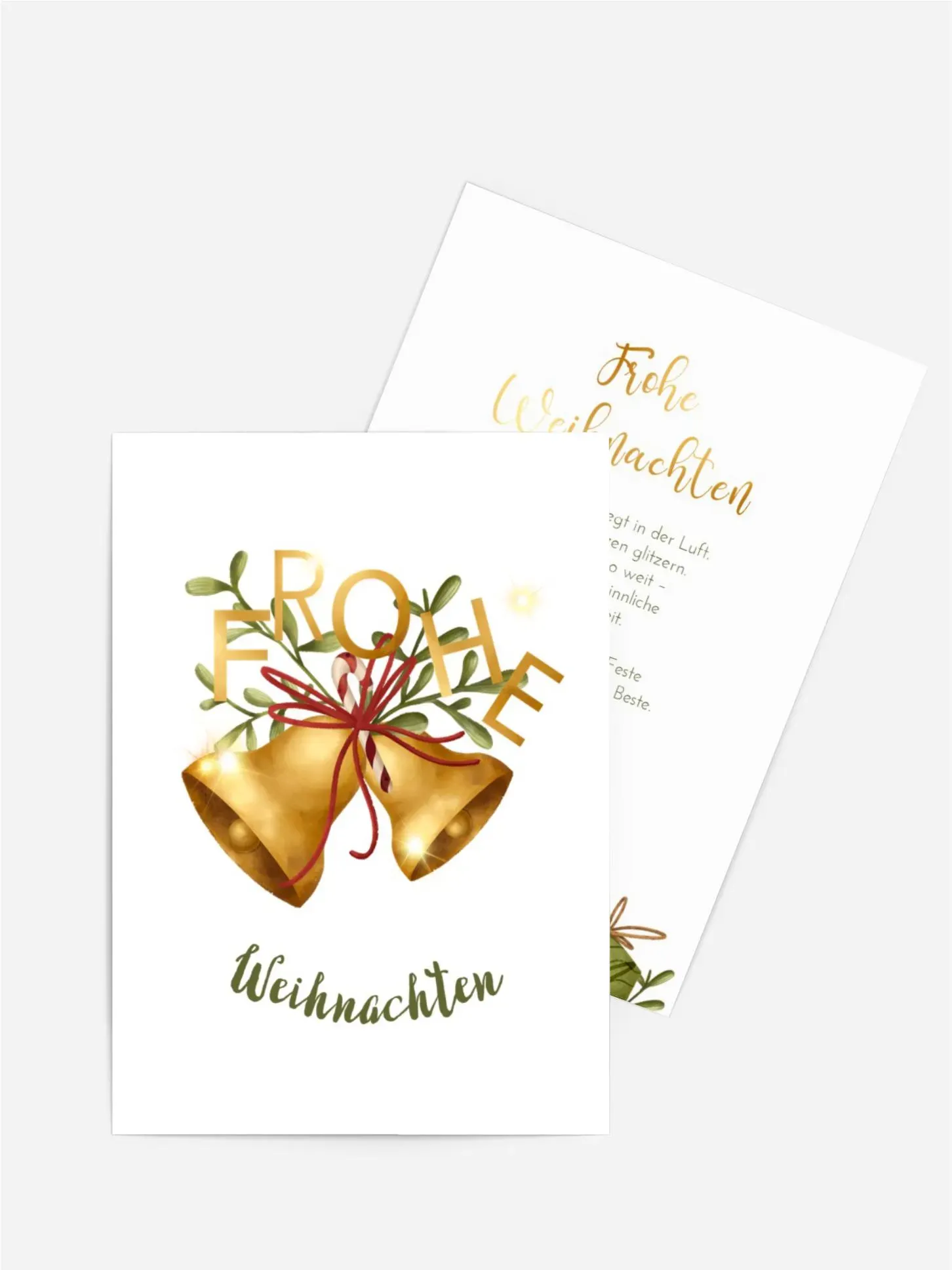 Weihnachten Einladungskarten selbst gestalten mit Spruch und Fotos im Onlinedesigner bei Meine-Kartenmanufaktur.de