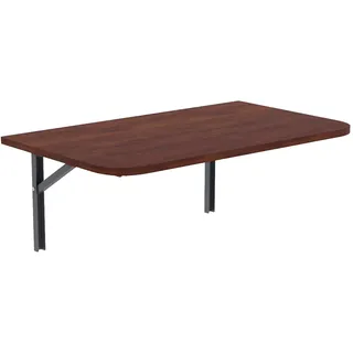 AKKE Klapptisch Wandklapptisch Esstisch - Klappbar Faltbar Platzsparend - Abgerundete Ecken - 100cm x 55cm - Caravaggio