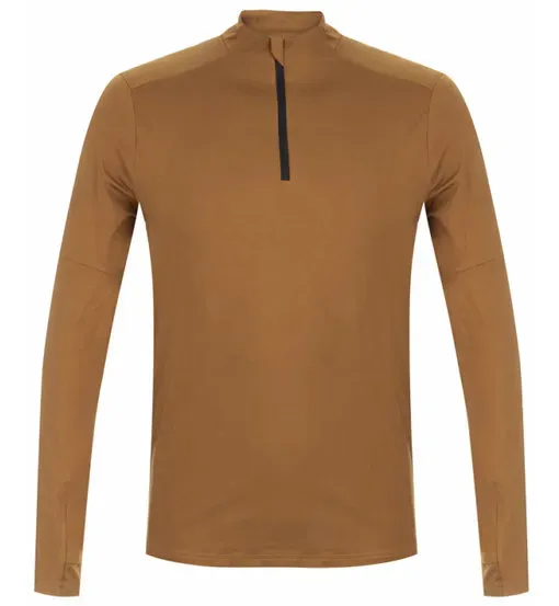 Get Fit M Top Half Zip - Laufshirt Langarm - Herren - Orange/Black - M