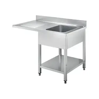 GastroHero Spülzentrum Basic 12x6 mit 1 Becken rechts,