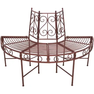Garden Pleasure Baumbank-Hälfte Ø 122 cm rost
