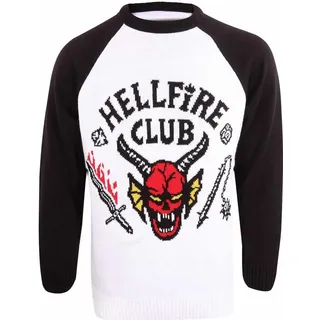 heroes inc. Stranger Things Sweatshirt Christmas Jumper Hellfire Club (L)