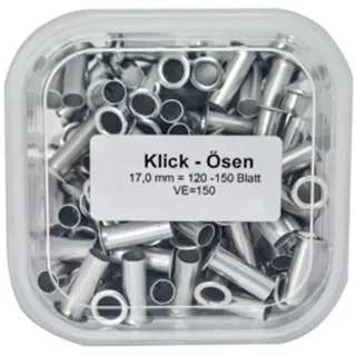 KLICK Ösen Größe-Nr. 6 (Länge 17 mm), für Duo 20/35 Premium Ösengeräte