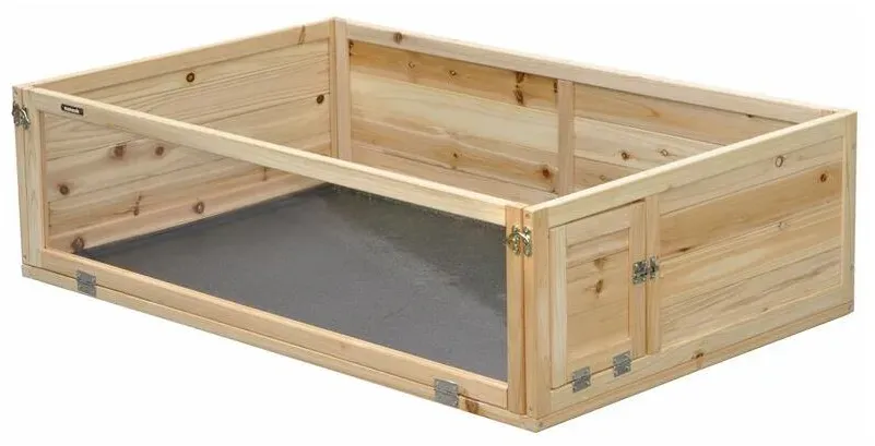 Indoor Freilaufgehege Freigehege Auslauf für Kleintiere, Meerschweinchen, Hamster - Natur - 110x70x30 cm