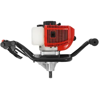 Aohuada Erdbohrer Benzin Erdlochbohrer Handheld Bodenbohrer für Zaunpfosten Bohrmaschine Pflanzenbohrer 52cc 43x30x37cm 2 PS