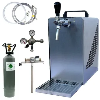 bietal® Bierzapfanlage Bierkühler Zapfanlage 30 Liter/h - SET 5 L Adapter 2 Kg CO2