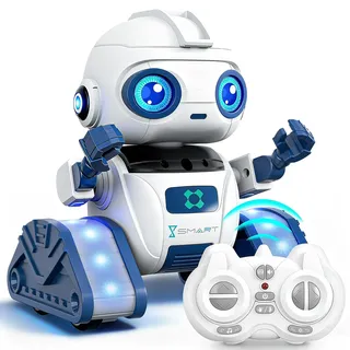 ophy Roboter Kinder Spielzeug, wiederaufladbar und projizierbar, RC-Roboter mit