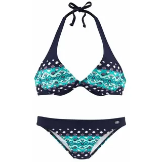 KangaROOS Bügel-Bikini Damen marine-bedruckt Gr.38 Cup C