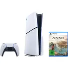 PLAYSTATION 5 Konsolen-Set "PS5 Disk Edition + Anno 117 Pax Romana", weiß, schwarz, B:35,8cm H:9,6cm T:21,6cm, Spielekonsolen