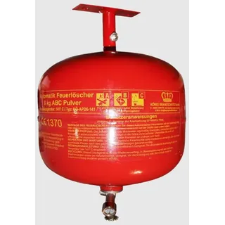 Feuerlöscher Pulver Automatisch | Auslösung 93°C | | 6 kg | Geeignet für die Brandklassen - ABC | Dauerdruck 6 LE | Automatische Auslösung