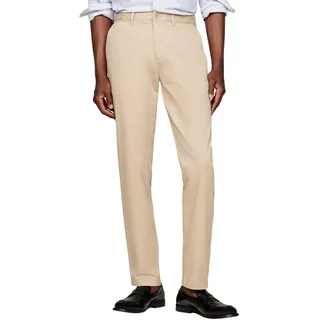 Tommy Hilfiger Herren Chino Hose Harlem Tapered Fit, Beige (Batique Khaki), 36W/32L
