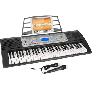 TLGREEN Klavier keyboard 61 Tasten, Keyboard Piano mit E piano Aufnahme- & Programmierfunktion, Digital Piano für Anfänger & Profi, E-Piano mit Lautsprechern, eingebautem Metronom und Notenständer geliefert