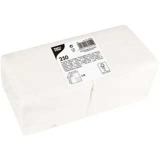 Papstar Servietten weiß 2-lagig 25,0 x 25,0 cm, 250 St.