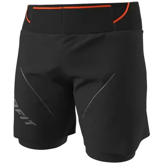 Dynafit Ultra 2 In 1 Kurze Hose - Black Out / Magnet / Striped - 2XL