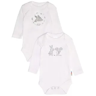 Liliput Wickelbody Wild Forest / better together (2-tlg) mit Druckknopfleiste im Schritt grau|weiß 50/56