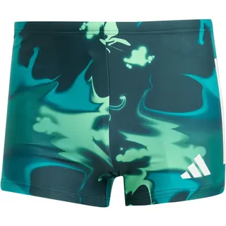 Adidas Graphic Badehose Boxer - Aurora Ivy / White - L-XL