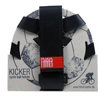 Fahrer Ballhalter | Kicker - für Fußball, Handball, Basketball der Normgröße 5 (Schwarz)