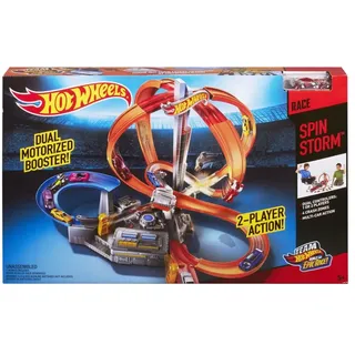 Hot Wheels Mattel CDL45 - Hot Wheels - Trackset Mega-Crash Superbahn – Adrenalin pur! (1 Fahrzeug enthalten)