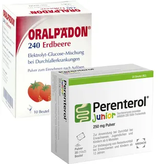 Perenterol Junior + Oralpädon Erdbeere Sparset 1 St Set