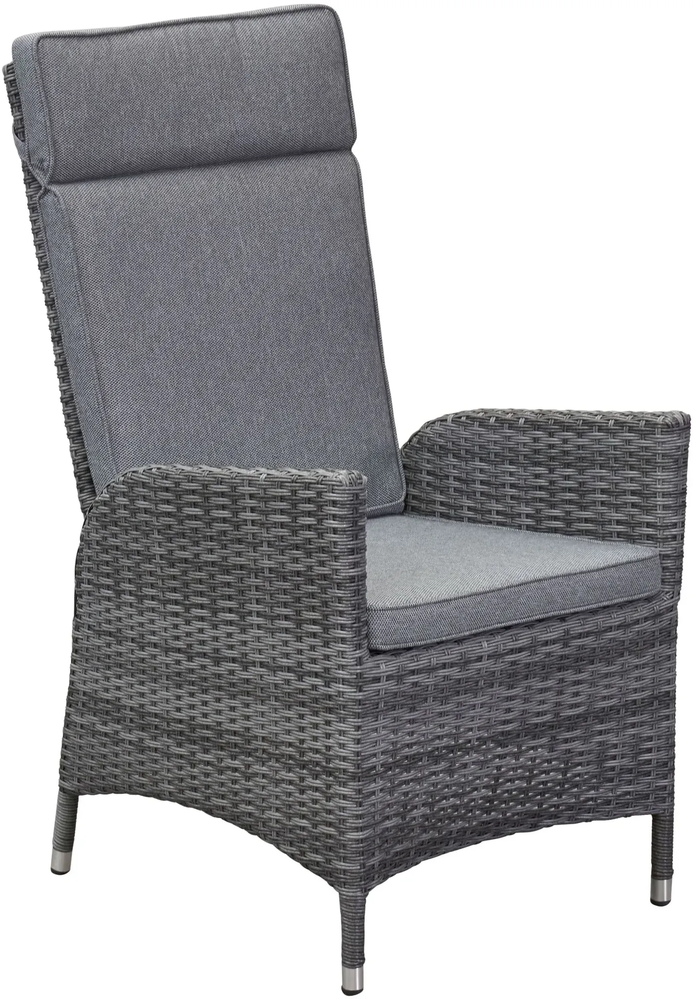 LC Garden »Vivera« Dining Positionsstuhl Verstellsessel omega anthrazit inkl. Sitzkissen