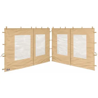 Quick Star Seitenwand für Pavillon 3x3 m 2 Stück 3,00 x 1,95 m Beige