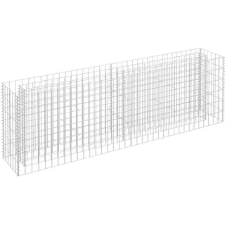 vidaXL Gabionen-Hochbeet Verzinkter Stahl 180×30×60 cm