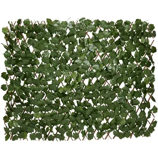 Brixy künstlich Hecke – ausziehbar – 180 x 90 cm – Künstliche Efeu – Pflanzen Für Außen Und Innen