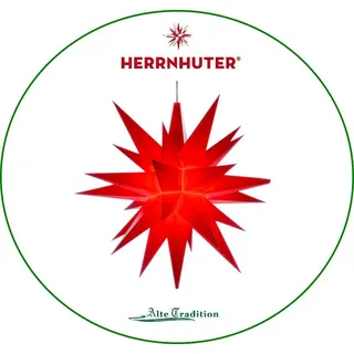 Herrnhuter Stern 13 cm Sterne rot LED Dekorationsstern Weihnachtsstern - 13 cm - rot