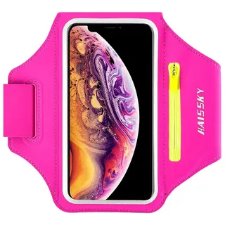 Sportarmband Handy Universal, Running Armband Handytasche für iPhone 14 Pro Max/13 Pro/12/11 Pro/XR/X/8 Plus Samsung Huawei Xiaomi bis zu 6,9", Handytasche Joggen Armtasche