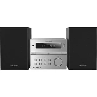 Grundig CMS 4200 BT DAB+ Kompaktanlagen (Silber (Bedienteil), Schwarz (Lautsprecher))