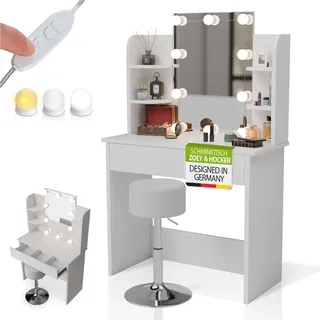 Juskys Schminktisch Zoey & Hocker Tonia