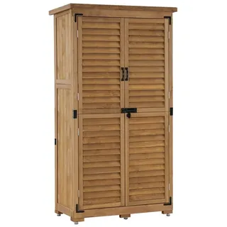 MCombo Gartenschrank 0,87 x 0,47 x 1,6 m Tannenholz natur