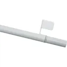 Scheibenstange GARDINIA "Klemmstange Filigrano Zylinder" Gr. 2, weiß, Ø:10mm, Gardinenstangen, Serie Press&Go