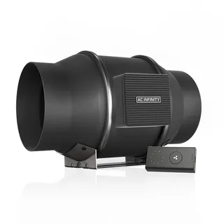 AC Infinity CLOUDLINE PRO S6, leiser 150mm-Inline-Kanalventilator mit Drehzahlregler - EC Motor Abluftventilator für Heizungskühlverstärker, Zelte, Hydroponik