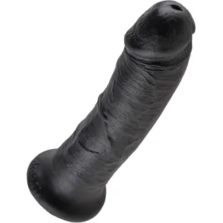 KING COCK Dildo, mit Saugnapf 20,3 cm Schwarz
