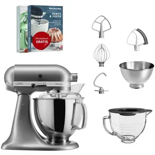 5KSM175 Kontur Silber Glasset mit Glasschüssel