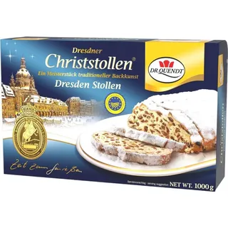 Dr.Quendt Stollen Dresdner Christstollen, mit Rosinen, 1000g