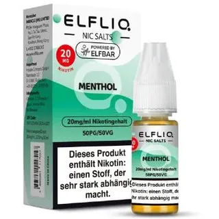 Elfbar ELFLIQ Menthol NicSalt Liquid 10ml / 10mg